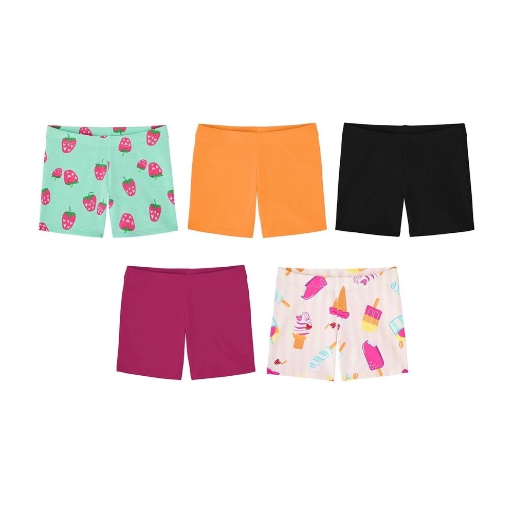 Member's Mark Girls Cartwheel Shorts 5-Pack Multi‎ Color L